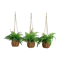 Nearly Natural 3-pc. 10in. Green Boston Fern Artificial Plant