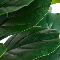 Nearly Natural 6ft. Green Fiddle Leaf Indoor Artificial Tree