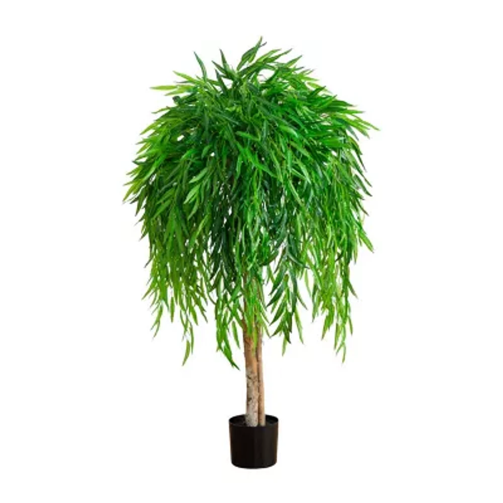 Nearly Natural 4ft. Green Willow Indoor Artificial Tree