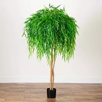 Nearly Natural 5ft. Green Willow Indoor Artificial Tree