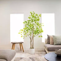 Nearly Natural 6ft. Green Maple Indoor Artificial Tree