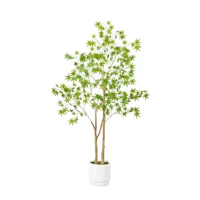 Nearly Natural 6ft. Green Maple Indoor Artificial Tree