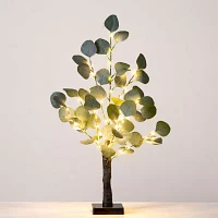 Nearly Natural 2ft. Green Lighted Eucalyptus Indoor Artificial Tree