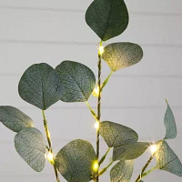 Nearly Natural 2ft. Green Lighted Eucalyptus Indoor Artificial Tree