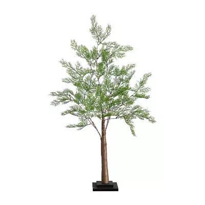Nearly Natural 3ft. Green Lighted Cypress Artificial Tree