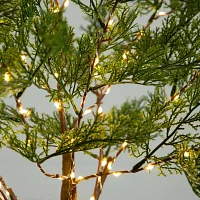 Nearly Natural 3ft. Green Lighted Cypress Artificial Tree