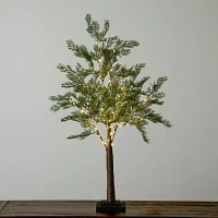 Nearly Natural 3ft. Green Lighted Cypress Artificial Tree