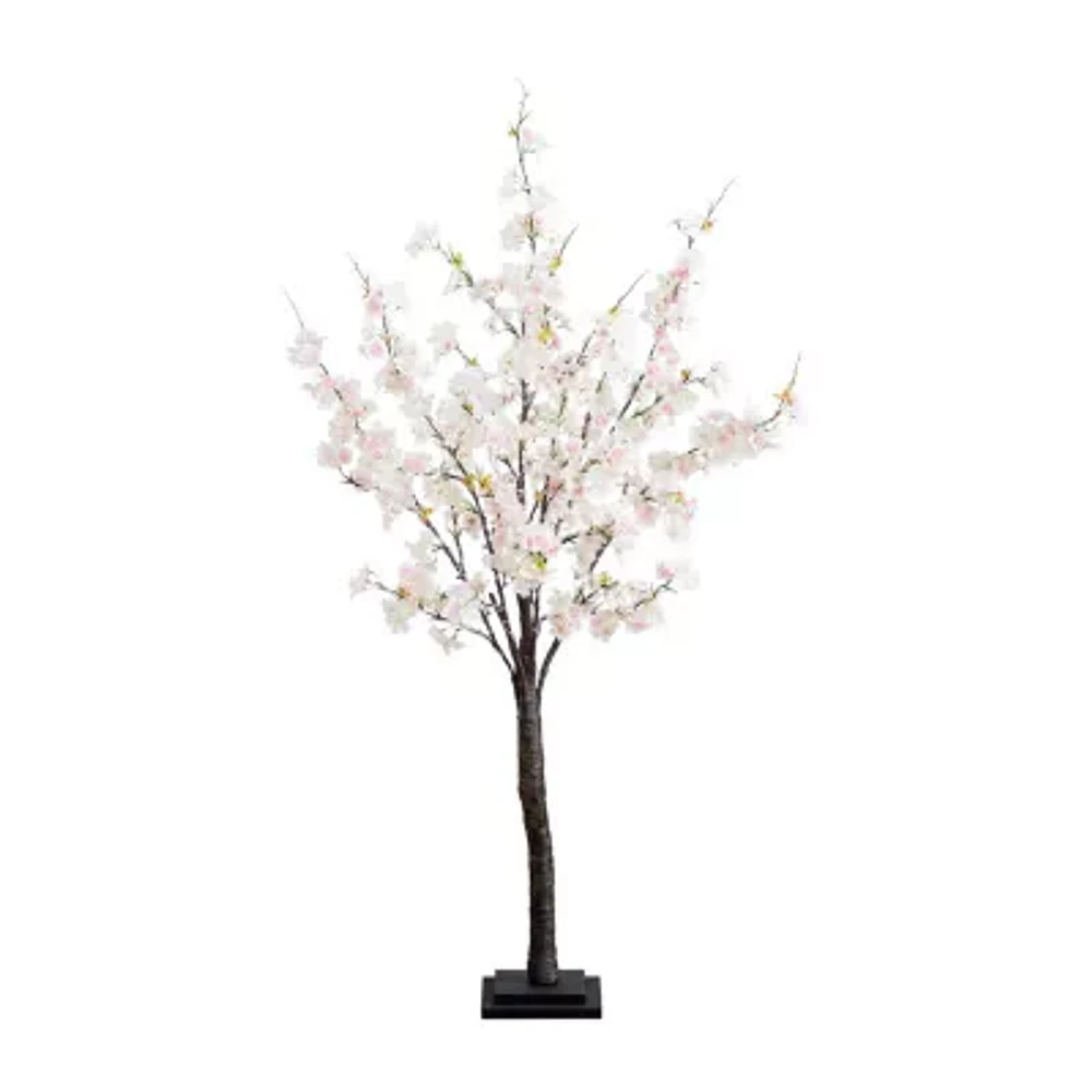 Nearly Natural 4ft. Pink Lighted Cherry Blossom Indoor Artificial Tree