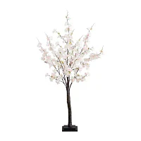 Nearly Natural 4ft. Pink Lighted Cherry Blossom Indoor Artificial Tree