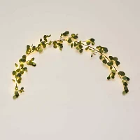 Nearly Natural 6.5ft. Green Lighted Eucalyptus Garland