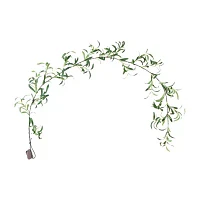 Nearly Natural 6.5ft. Green Lighted Olive Garland