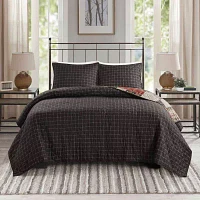 Madison Park Heavenly Rev Printed 3-pc. Reversible Coverlet Set