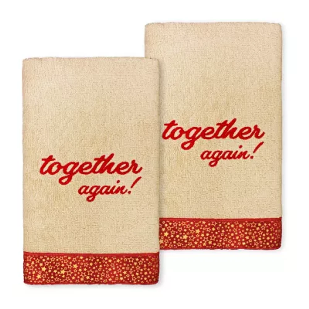 Linum Home Textiles Xmas Together Again 2-pc. Hand Towels