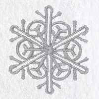 Linum Home Textiles Grey Snow Flake 2-pc. Hand Towels