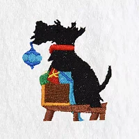 Linum Home Textiles Christmas Dog 2-pc. Hand Towels