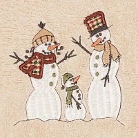 Linum Home Textiles Christmas Snow Family 2-pc. Hand Towels