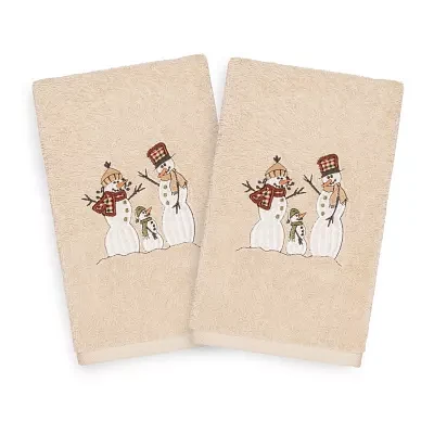 Linum Home Textiles Christmas Snow Family 2-pc. Hand Towels