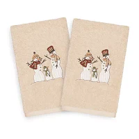 Linum Home Textiles Christmas Snow Family 2-pc. Hand Towels