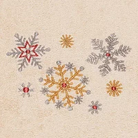 Linum Home Textiles Christmas Snowfall 2-pc. Hand Towels