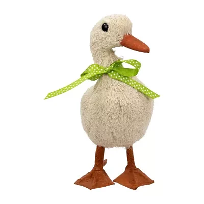 Northlight 8in Duck With Polka Dot Bow Easter Tabletop Decor