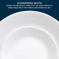 Corelle Shimmering White 32-pc. Glass Dinnerware Set