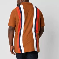Shaquille O'Neal XLG Johnny Collar Big and Tall Mens Regular Fit Short Sleeve Polo Shirt