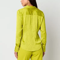 Worthington Womens Long Sleeve Regular Fit Button-Down Shirt