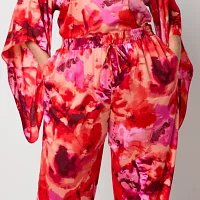 Bold Elements-Plus Womens High Rise Wide Leg Pull-On Pants