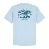 IZOD Saltwater Soft Wash Mens Crew Neck Short Sleeve Classic Fit Graphic T-Shirt