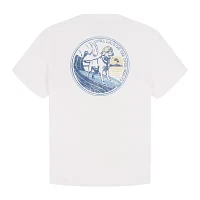 IZOD Saltwater Soft Wash Mens Crew Neck Short Sleeve Classic Fit Graphic T-Shirt