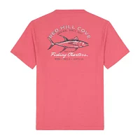 IZOD Saltwater Soft Wash Mens Crew Neck Short Sleeve Classic Fit Graphic T-Shirt