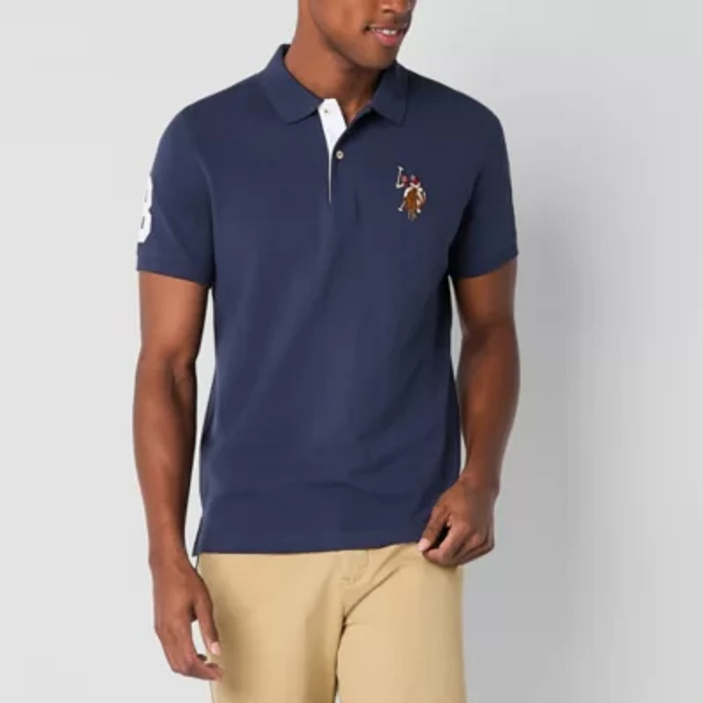 U.S. Polo Assn. Pique Mens Classic Fit Short Sleeve Shirt