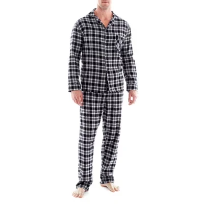 Hanes Big and Tall Mans Mens Flannel Pajama Set