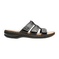 Clarks Womens Leisa Spring Slide Sandals Wide Width