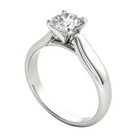 Womens 3/4 CT. Natural White Diamond 14K Gold Round Solitaire Engagement Ring
