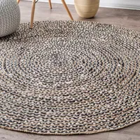 nuLoom Glinda Natural Fiber Round Area Rug