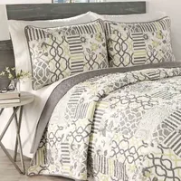 Traditions By Waverly Spring 3Pc Geometric Quilt Collection Set