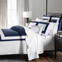 Fieldcrest Border Stripe Center Panel 3-pc. Comforter Set