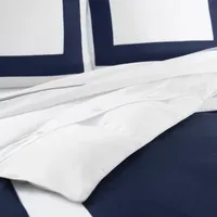 Fieldcrest Border Stripe Center Panel 3-pc. Comforter Set