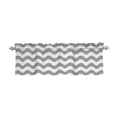 Eclipse Wavy Chevron Rod Pocket Valance