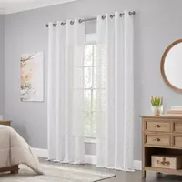 Waverly Eureka Sheer Grommet Top Single Curtain Panel