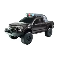 QFX Dual 3"Over-Sized Truck with Rechargable Bluetooth Speaker,FM ,Hands-Free,LED Lights & USB