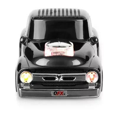 QFX Dual 3" Truck Design Rechargable Bluetooth Speaker,FM Tuner, Hands-Free Link, LED Lights