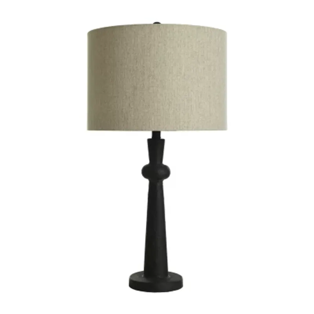 Collective Design By Stylecraft Textured Dark Bronze Table Lamp