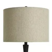 Collective Design By Stylecraft Textured Dark Bronze Table Lamp