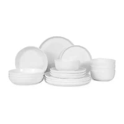 Table 12 Natural White 16-pc. Bone China Dinnerware Set