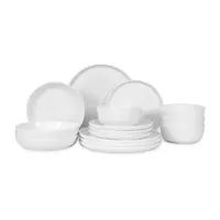 Table 12 Natural White 16-pc. Bone China Dinnerware Set