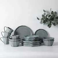 Table 12 Stonewashed 16-pc. Stoneware Dinnerware Set