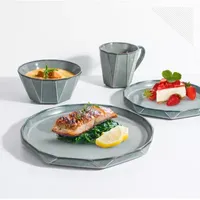 Table 12 Stonewashed 16-pc. Stoneware Dinnerware Set