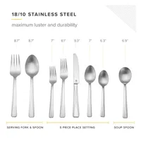 Table 12 50-pc. 18/10 Stainless Steel Flatware Set